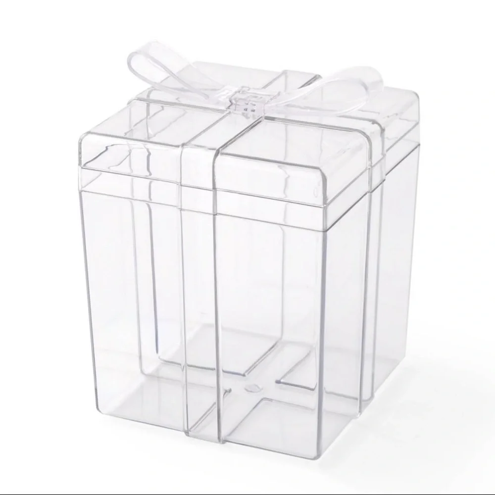 NWT Acrylic Clear Square Gift Box, Target Bullseye Playground 2025 Collection